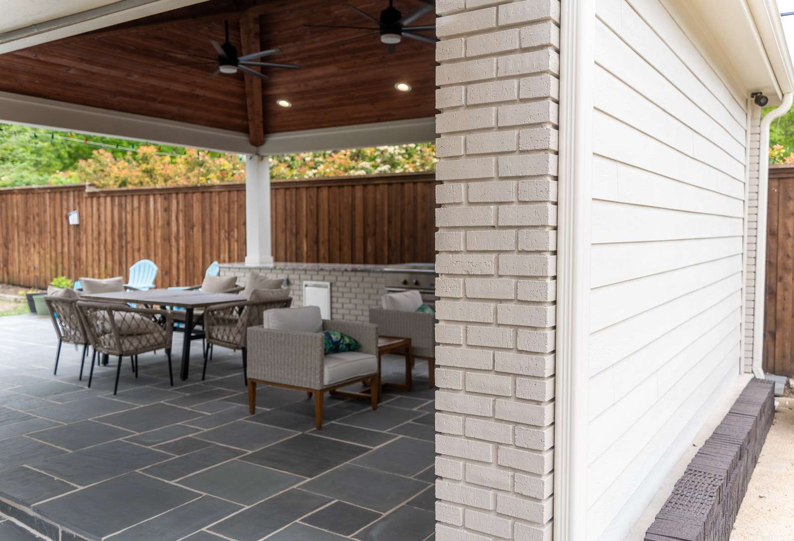 Custom Patio In Dallas By Bobcat Custom Construction