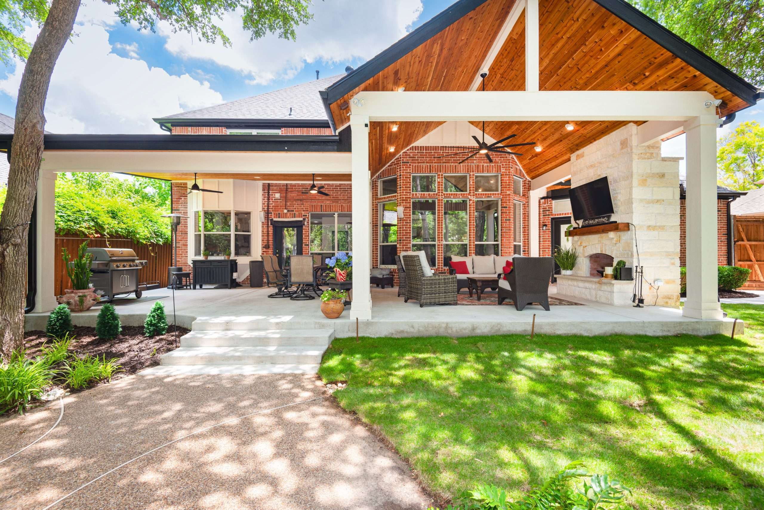 Patio Addition in Plano by Bobcat Custom Construction